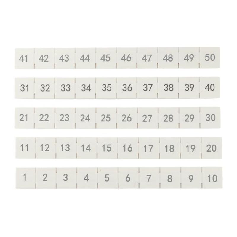 Маркировка для клемм 10/16/35/90 UT 1-50 (100 шт) | scr-ut-mrk-10-90-1-50 | EKF — миниатюра 6