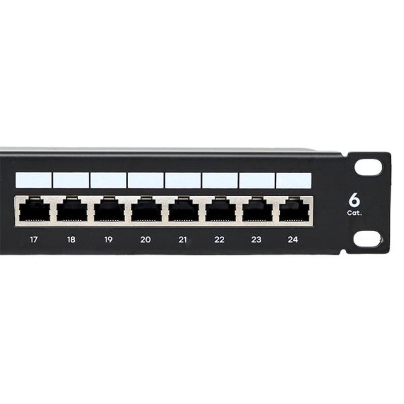 Патч-панель TERACOM CS 19'' Cat.6 1U полный экран STP 24 порта RJ-45 Dual IDC с органайзером|TRCS-PPNL-6STP-1U24|EKF — миниатюра 11