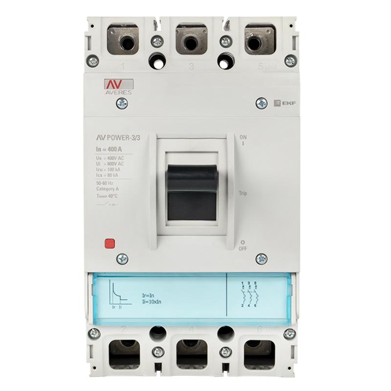 Выключатель автоматический AV POWER-3/3 400А 100kA TR AVERES | mccb-33-400H-TR-av | EKF — миниатюра 3