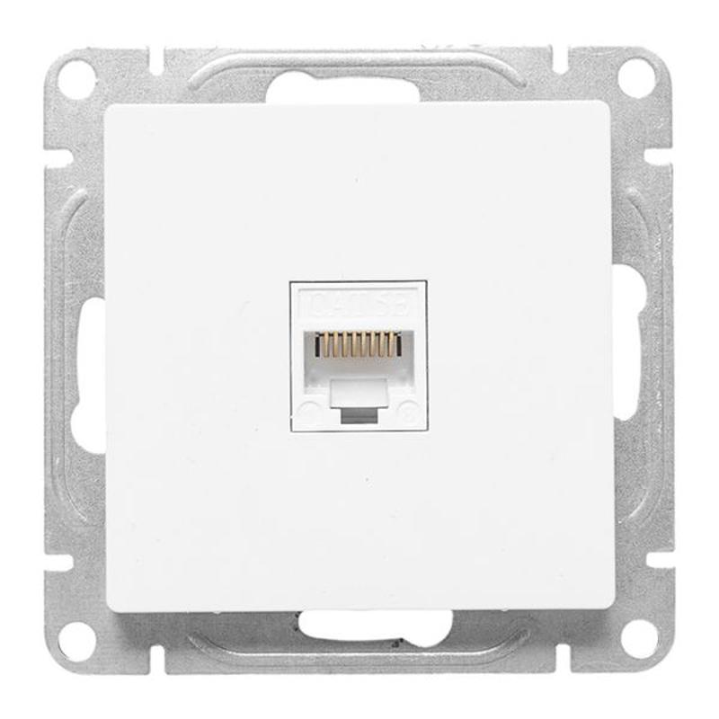 Механизм розетки RJ45 (cat5), белый Эпика EKF | UP1-SOW-RJ45-5 | EKF — миниатюра 5
