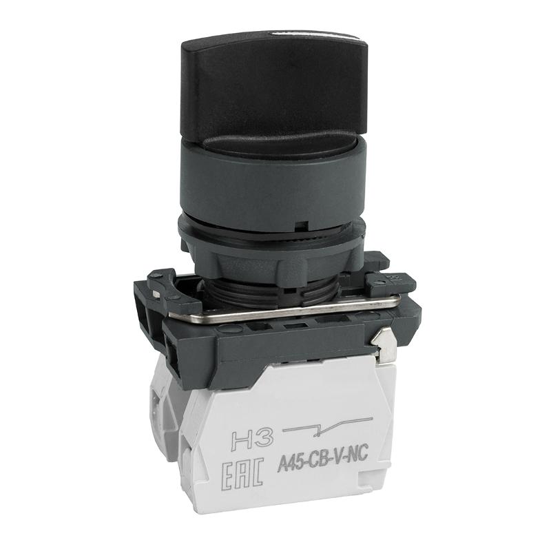 Переключатель OptiSignal D22 C5-S-33 3 поз с фиксацией пластик 2НО XB5AD33 |332186| КЭАЗ — КЭАЗ (Курский электроаппаратный завод)