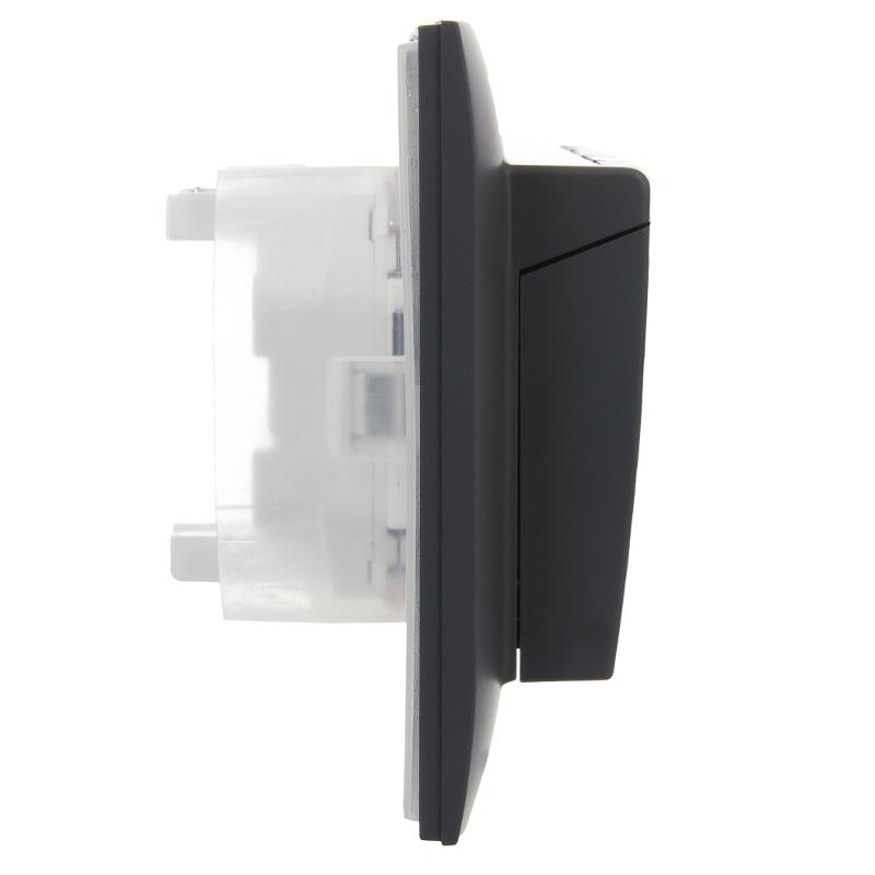 SKANDY Розетка 2-местная с кр. 16А в сб IP44 SK-R12G графит | SK-R26-16-44-K53-F | IEK — миниатюра 4
