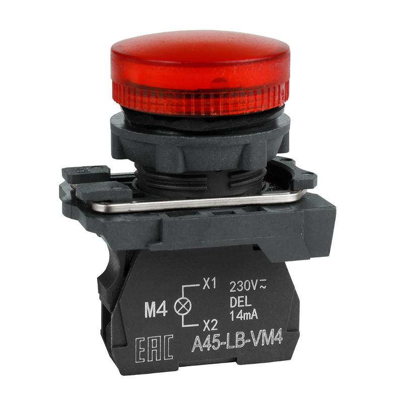 Сигнальная лампа OptiSignal D22 C5-L-B4 красная пластик 24VAC/DC XB5AVB4 |332191| КЭАЗ — КЭАЗ (Курский электроаппаратный завод)