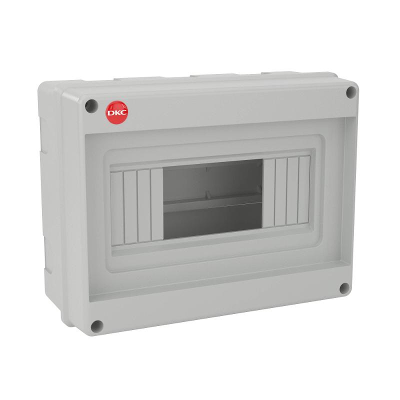 Щиток настенный, ral 7035, без крышки, 8мод. (ВхШхГ) 200х160х90 IP20 | 82008 | DKC — DKC (ДКС)