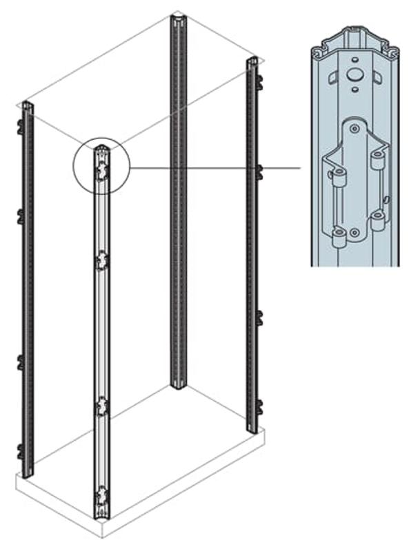 Стойки каркаса с петлями H=1600 мм (4шт) | EM1600 | ABB — ABB