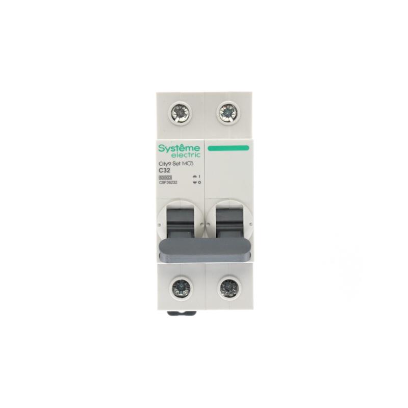 Выключатель автоматический двухполюсный 32A C 6kA City9 | C9F36232 |Systeme Electric — миниатюра 7
