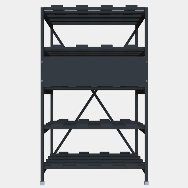 Стеллаж 5 полочный 4 ряда 896х769х1495 | R5N4R897614AT | SE — Systeme Electric