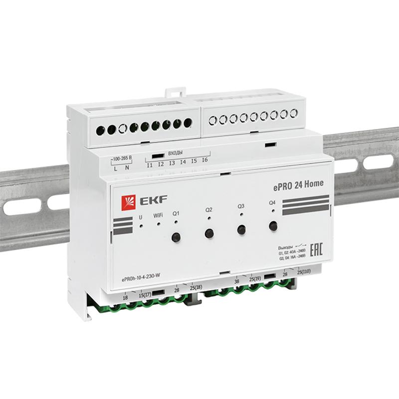 Контроллер ePRO24 удаленного управления 6вх\4вых 230В WiFi Home | ePRO-h-10-4-230-W | EKF — миниатюра 4