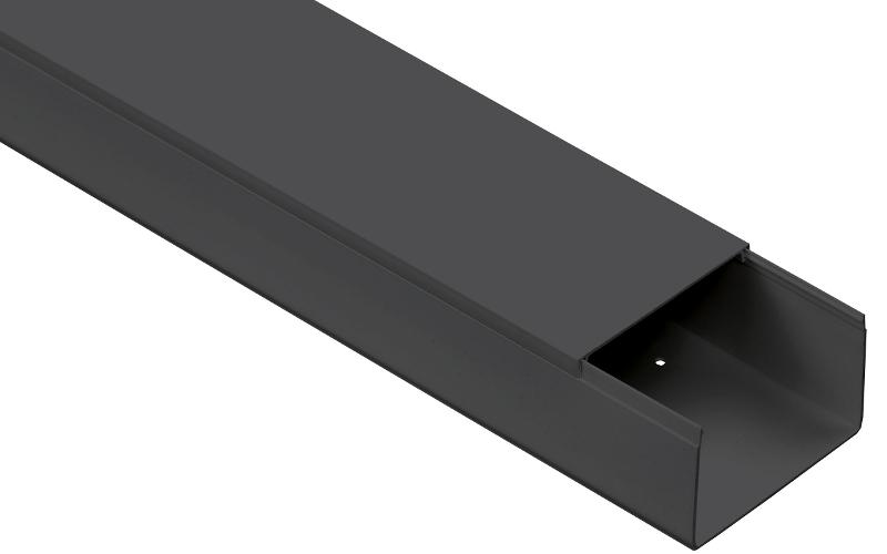 Кабель-канал 100х60 "ЭЛЕКОР" черный (8м) | EL-KK10-100-060-1-K02 | IEK — IEK (ИЭК)