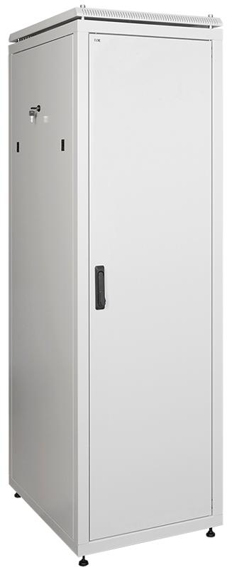 Шкаф сетевой 19" LINEA N 18U 600х600 мм металлическая передняя дверь серый | LN35-18U66-M | ITK — миниатюра 2