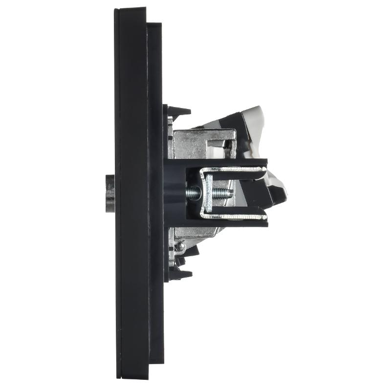 FORTE&PIANO Розетка двойная TV+RJ45 кат.5E FP136M черный  | FP-AK20-1-M-K02 | IEK — миниатюра 4