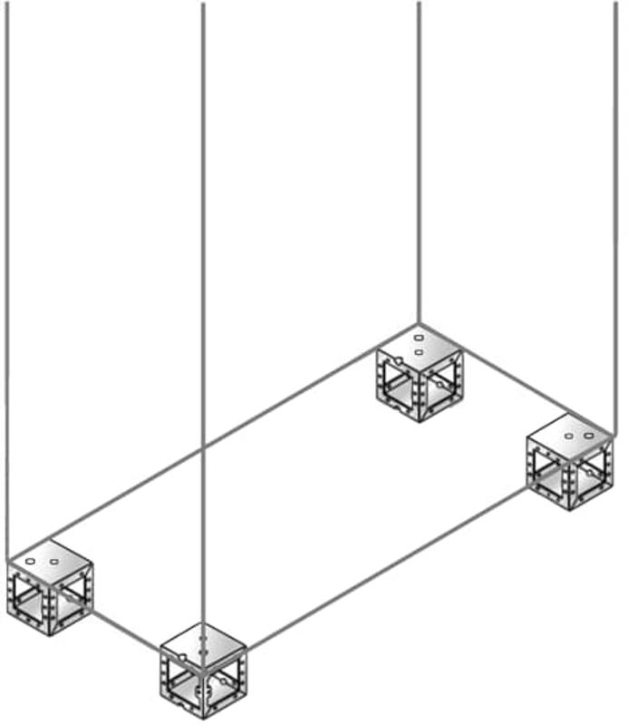 Угловые элементы цоколя H=100мм (4шт) | ZN1010X | ABB — ABB