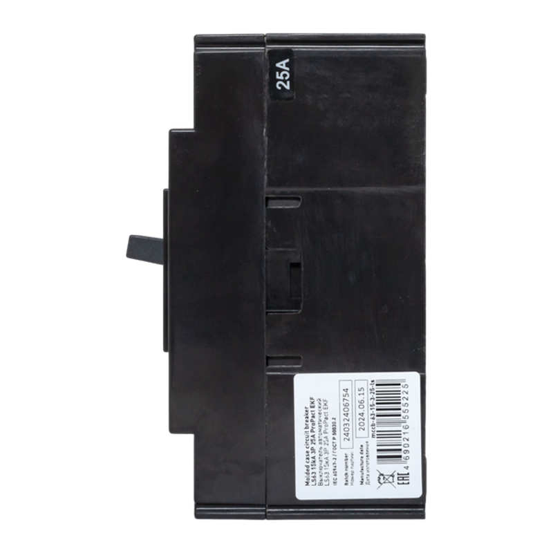 Выключатель автоматический LS63 15кА 3P 25А ProPact | mccb-63-15-3-25-ls | EKF — миниатюра 16