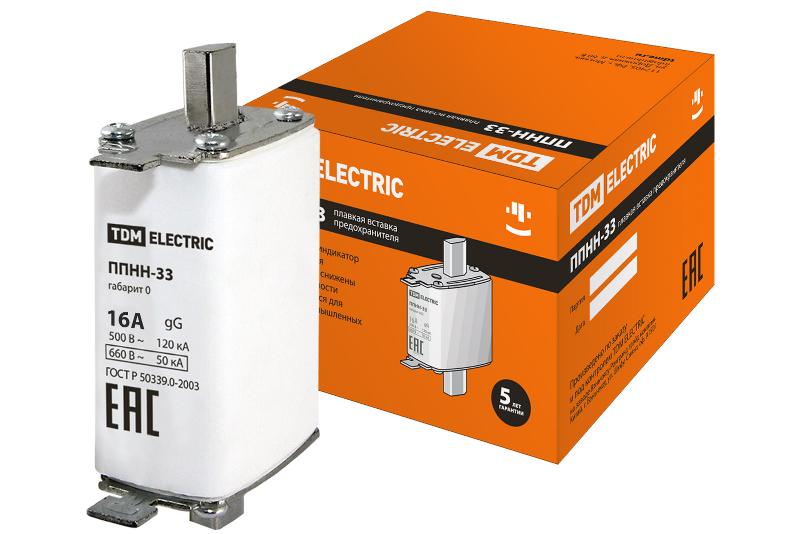 Предохранитель ППНН-33 габ.0, 16А | SQ0713-0081 | TDM — TDM ELECTRIC