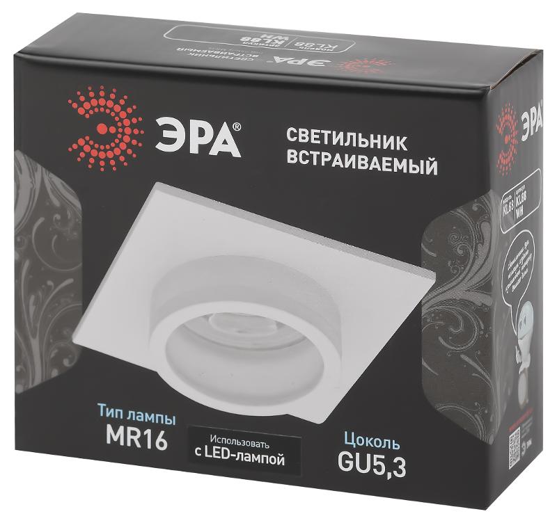 Светильник встраиваемый точечный алюминиевый KL88 WH MR16/GU5.3 белый | Б0054354 | ЭРА — миниатюра 3