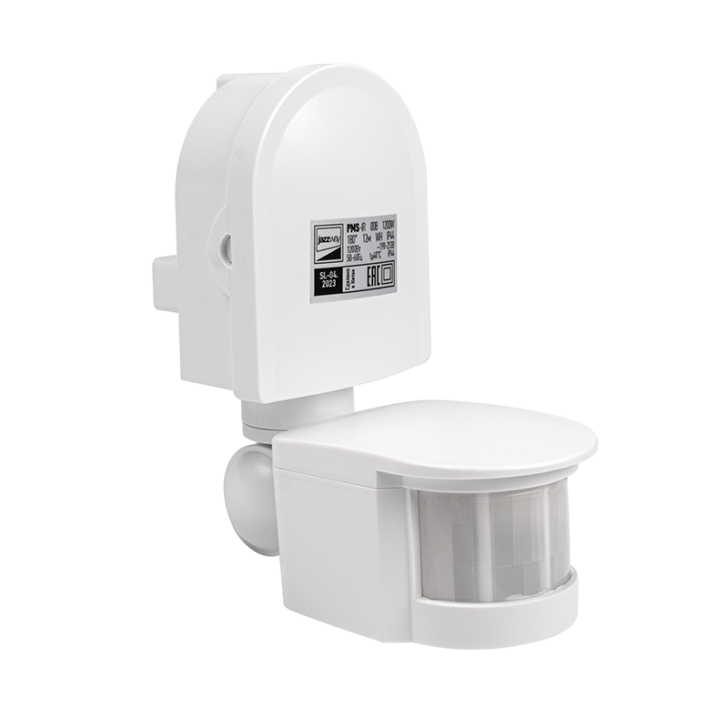 Датчик движения PMS-IR 008 1200Вт 180° 12м WH IP44 | .5012899 | Jazzway — Jazzway