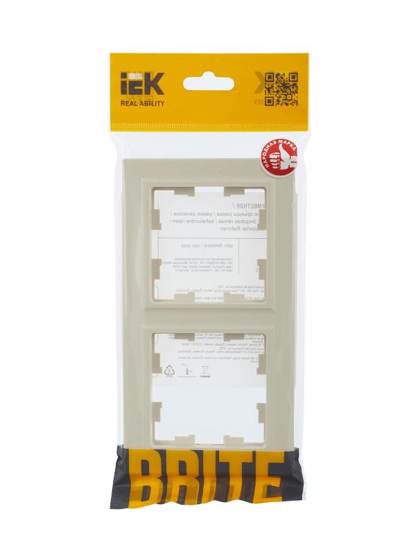 BRITE Рамка 2-ая РУ-2-БрКр бежевый | BR-M22-K10 | IEK — миниатюра 13