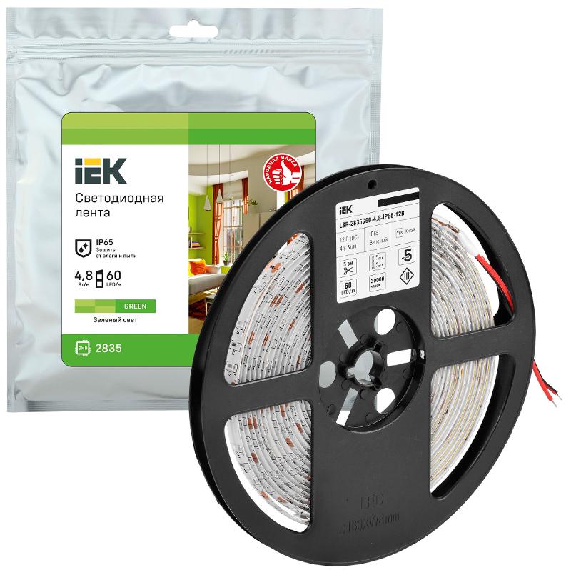 Лента светодиодная 5м LSR-2835G60-4,8-IP65-12В | LSR1-5-060-65-3-05 | IEK — миниатюра 2