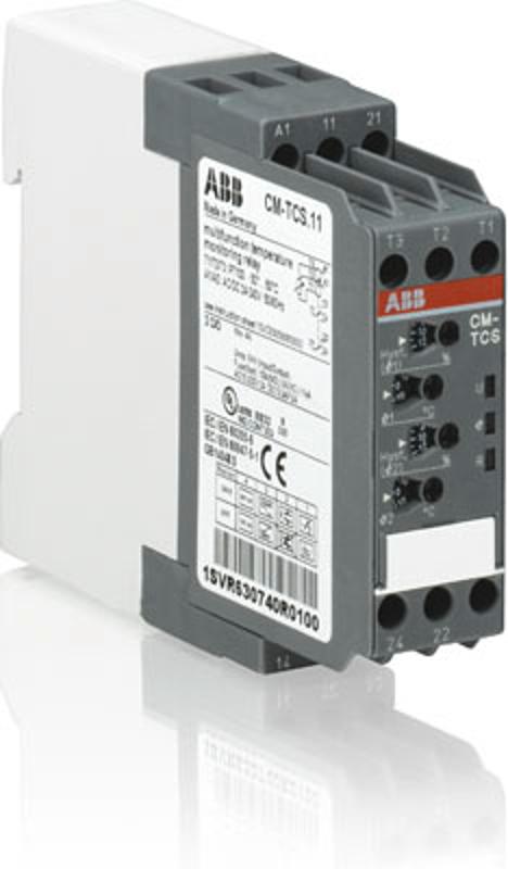 Реле контроля температуры CM-TCS.23S, Uпит=24В AC/DC, 0...+200 С, винтовые клеммы | 1SVR730740R9300 | ABB — ABB