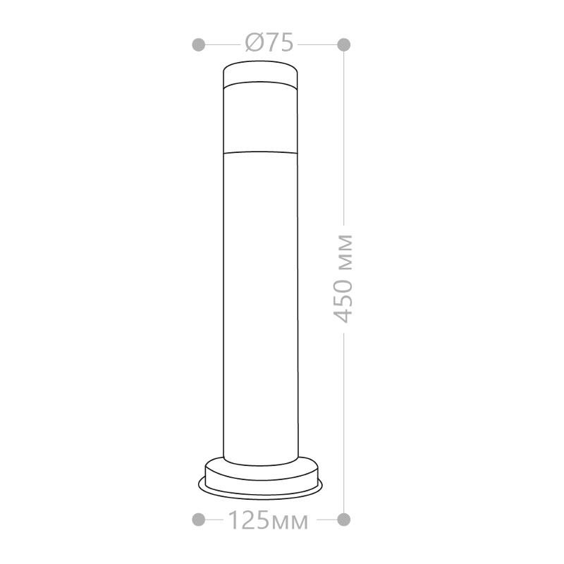 Светильник садово-парковый DH022-450 18W 230V E27 450мм | 11809 | FERON — миниатюра 6