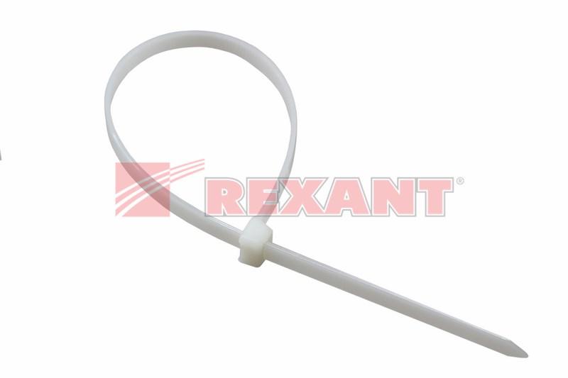 Стяжкa нейлоновая 200 x 3,6 мм, белая (упак. 100 шт) | 07-0200 | REXANT — миниатюра 2