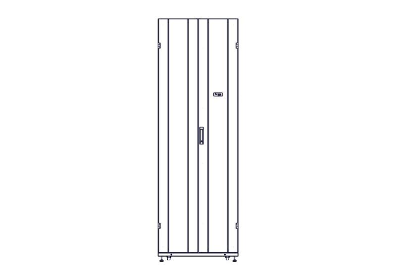 Шкаф Systeme Electric, серия Uniprom, 48U-750/1070, боковые панели 4шт, черный | UR3157 | SE — миниатюра 7