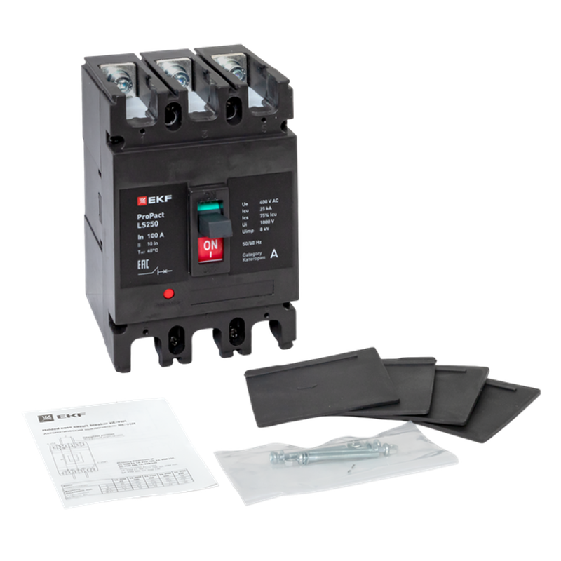 Выключатель автоматический LS250 25кА 3P 100А ProPact | mccb-250-25-3-100-ls | EKF — миниатюра 29