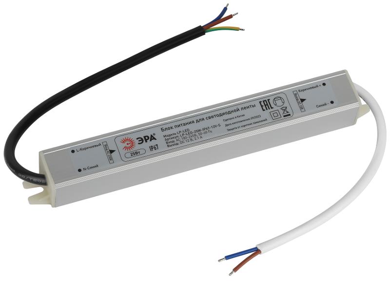 Блок питания  LP-LED 25W-IP67-12V-S | Б0061134 | ЭРА — миниатюра 1