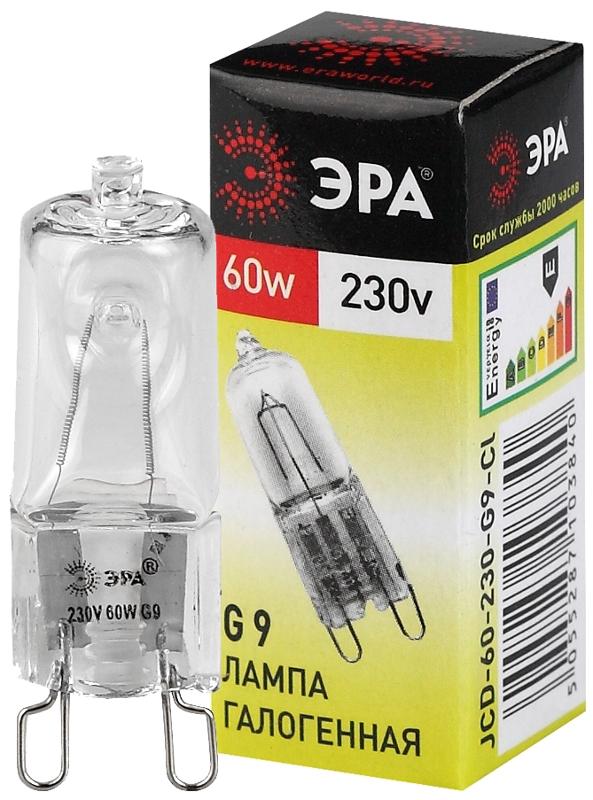 Лампа галогенная прозрачная 60Вт 220В G9 JCD | C0027370 | ЭРА — ЭРА (Энергия света)