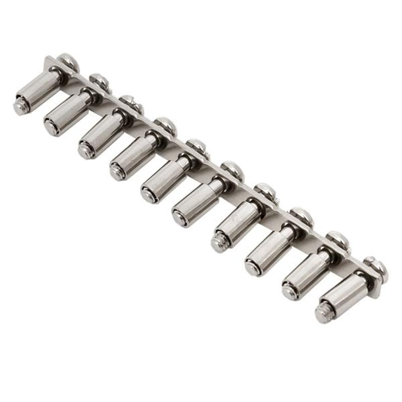 Перемычка тип 10PIN для двухуровневых клемм 4,0 мм2 (10 шт.) | plc-per-10PIN-2-4 | EKF — миниатюра 10