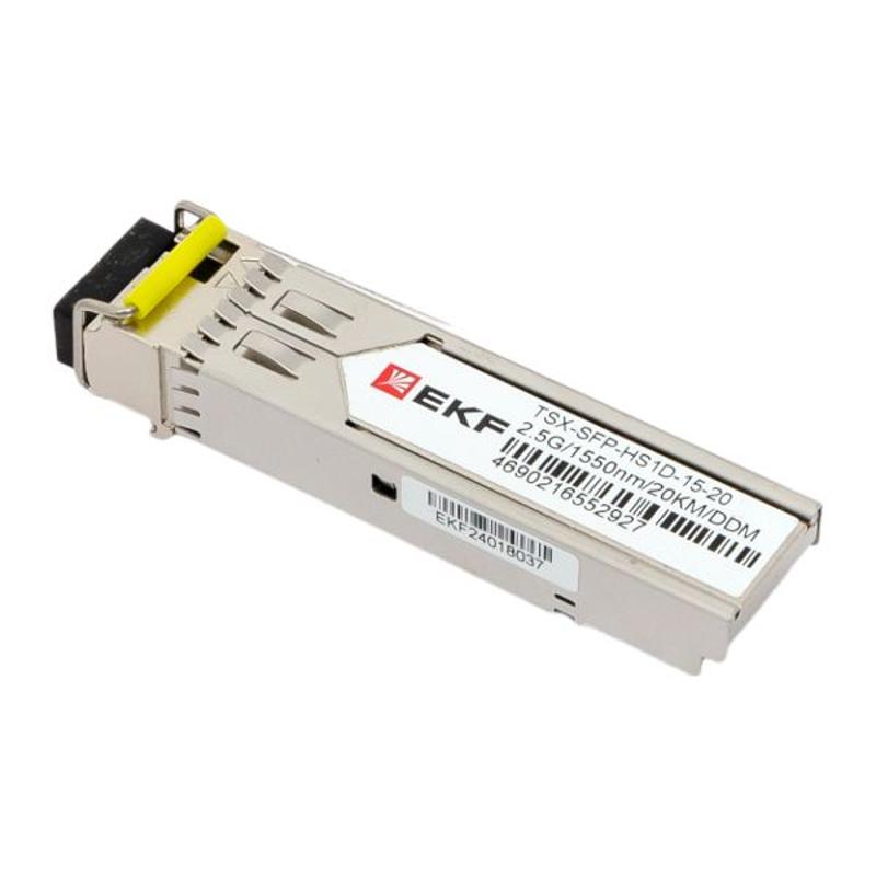SFP модуль 2,5 Гбит одинарное одномодовое оптоволокно 1550нм дальность 20км TSX |TSX-SFP-HS1D-15-20|EKF — миниатюра 11