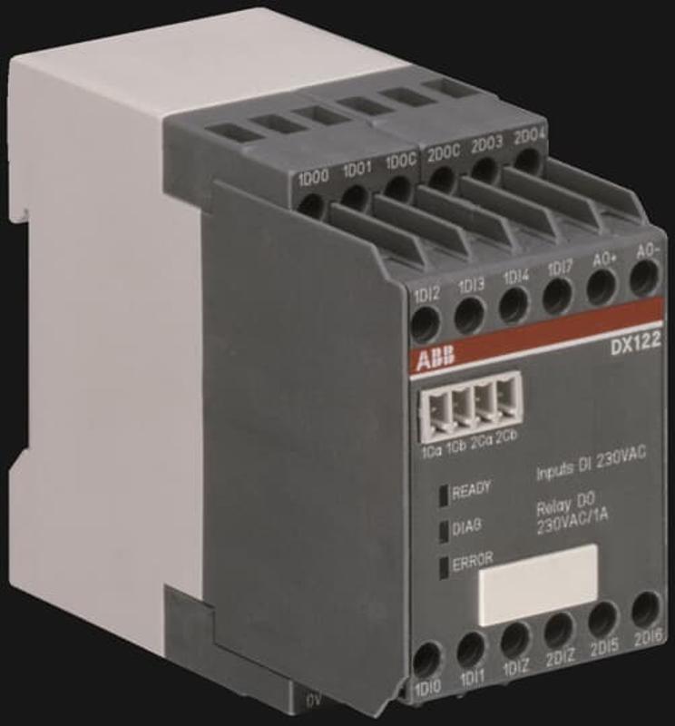 Модуль В/В UMC100, 8DI ~230В/4DO-Реле/1AO, DX122 | 1SAJ622000R0101 | ABB — ABB