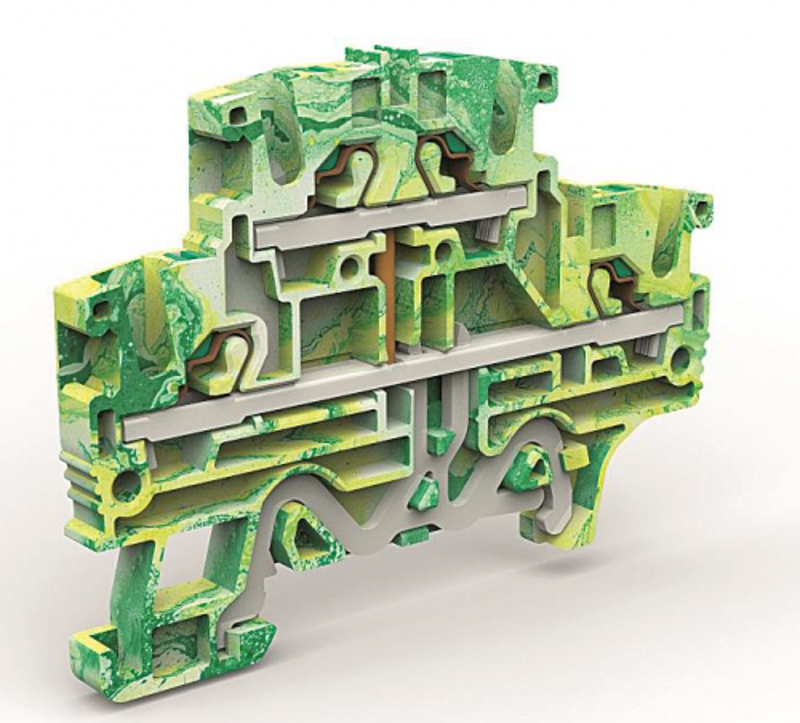 Двухуровневая клемма заземления на 2,5 кв.мм | ZEFDE200 | DKC — DKC (ДКС)