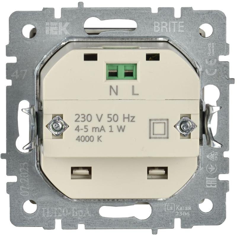 BRITE Подсветка LED встраиваемая ПЛ20-БрА алюминий | BR-FL20-K47 | IEK — миниатюра 3