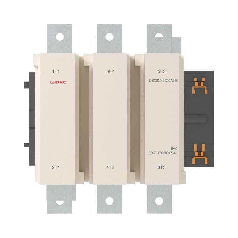 Магнитный контактор DSC630-3C00A230 630А 335кВт (AC3)  кат 220В AC | DSC630-3C00A230 | DKC — миниатюра 2