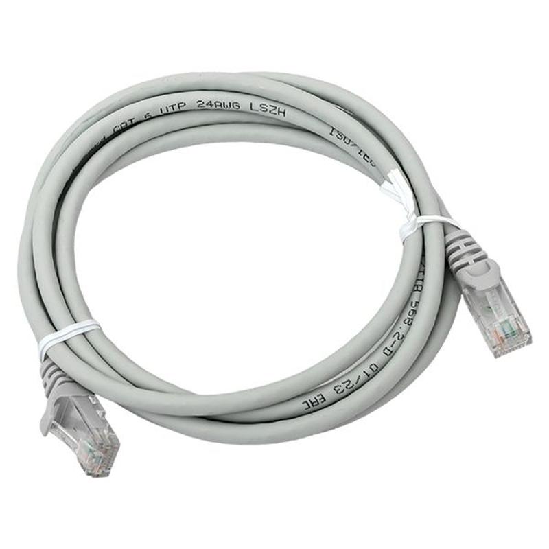 Патч-корд TERACOM PRO Cat.6 неэкранированный UTP оболочка LSZH серый (2,0м) | TRP-6UTP-LSH-2M-GY | EKF — EKF