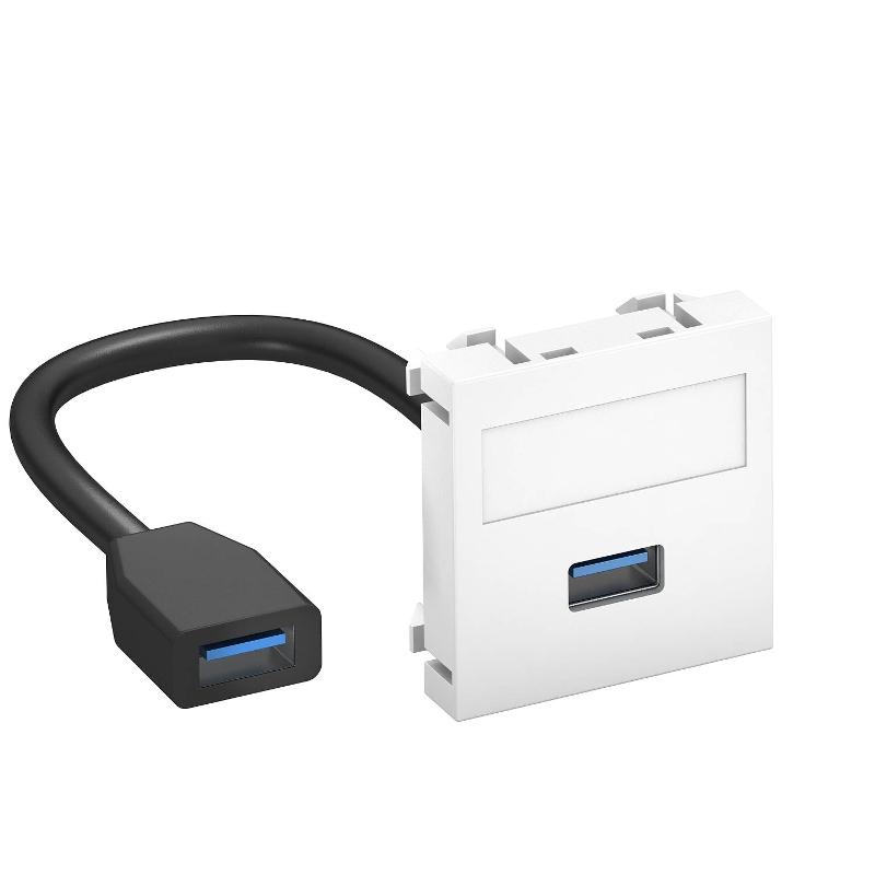 Мультимедийная рамка USB 3.0 A-A Modul45 (белый) (MTG-U3A F RW1) | 6104922 | OBO Bettermann — OBO Bettermann
