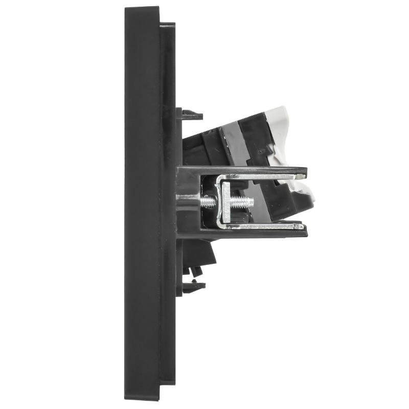 FORTE&PIANO Розетка комп. 2-ая RJ45 кат.5E FP133 черный | FP-K20-1-K02 | IEK — миниатюра 4