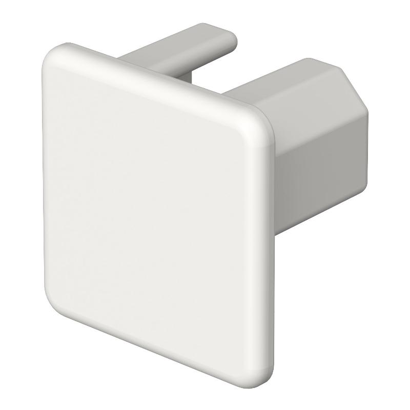 Торцевая заглушка кабельного канала WDK 20x20 мм (ПВХ,белый) (WDK HE20020RW) | 6193129 | OBO Bettermann — OBO Bettermann
