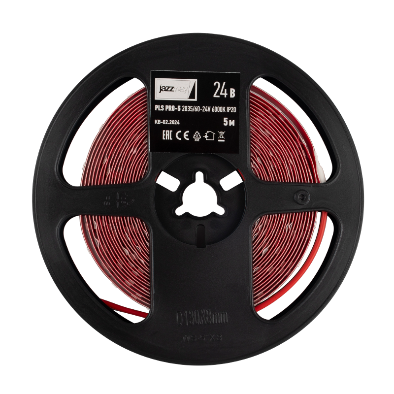 Лента светодиодная  PLS PRO-5 2835/ 60-24V 6000K  6W/m IP20-5m  | .5055735 | Jazzway — Jazzway