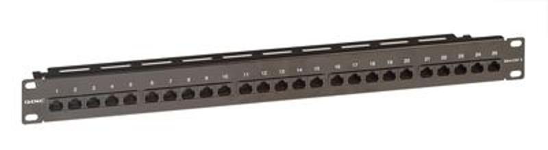 Патч-панель телефонная 19",1U,CAT3, 25 портов RJ45 | RN3PP251BK | DKC — DKC (ДКС)