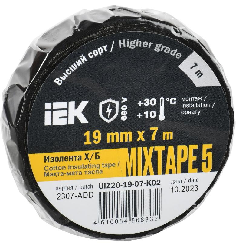 Изолента Х/Б MIXTAPE 5 19мм 7м  | UIZ20-19-07-K02 | IEK — IEK (ИЭК)