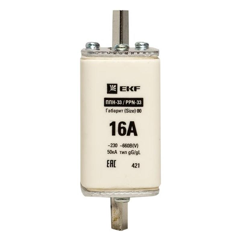 Плавкая вставка ППН-33 160/ 6А габарит 00 | fus-33/160/6 | EKF — миниатюра 10