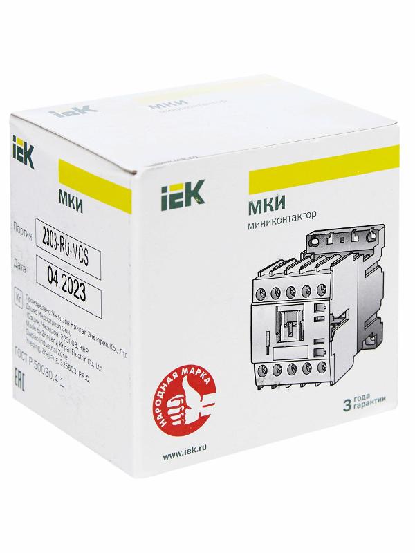 Миниконтактор МКИ-11211 12А 230В/АС3 1Н3  | KMM11-012-230-01 | IEK — миниатюра 9
