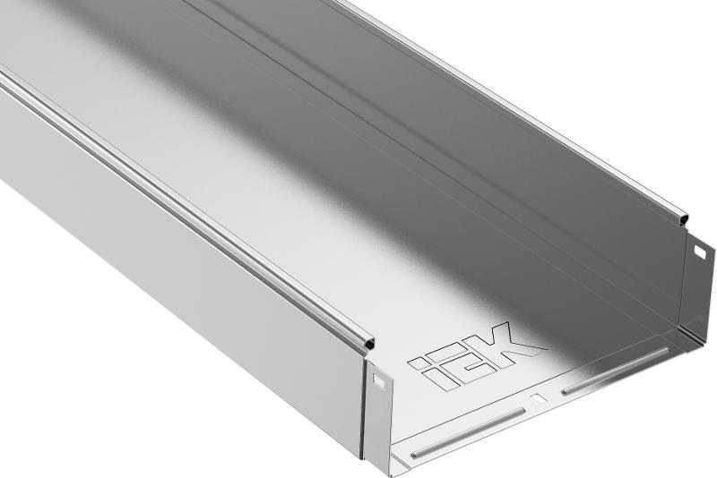 ESCA Лоток неперфорированный 100х400х3000 | CLN10-100-400-3 | IEK - ( ротация на ES5-22-100-400-3-10 ) — IEK (ИЭК)
