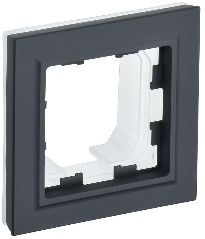 BRITE Рамка 1-ая IP44 РУ-1-БрГ-44 графит | BR-M12-44-K53 | IEK — IEK (ИЭК)