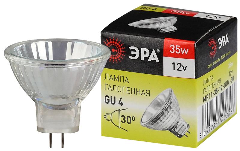 Лампа галогенная 35Вт 12В GU4 MR11 | C0027362 | ЭРА — ЭРА (Энергия света)