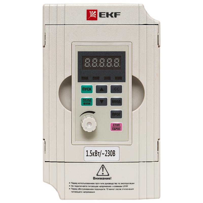 Преобразователь частоты 1,5/2,2кВт 1х230В VECTOR-100 EKF | VT100-1R5-1B | EKF — миниатюра 9