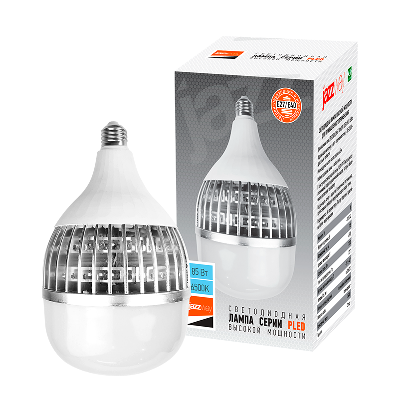 Лампа светодиодная промышленная PLED-HP-TR130 85w 6500K 7200Lm E27/E40(переходник в компл.) | .5036284 | JAZZWAY — миниатюра 3