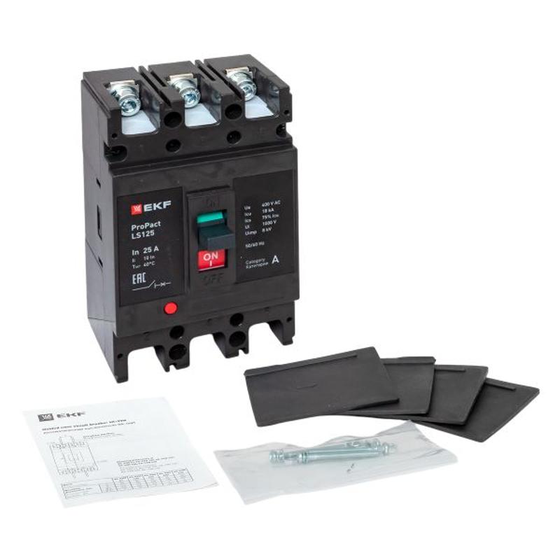 Выключатель автоматический LS125 18кА 3P 25А ProPact | mccb-125-18-3-25-ls | EKF — миниатюра 15